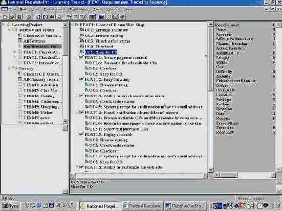 Использование Rational Requisite Pro